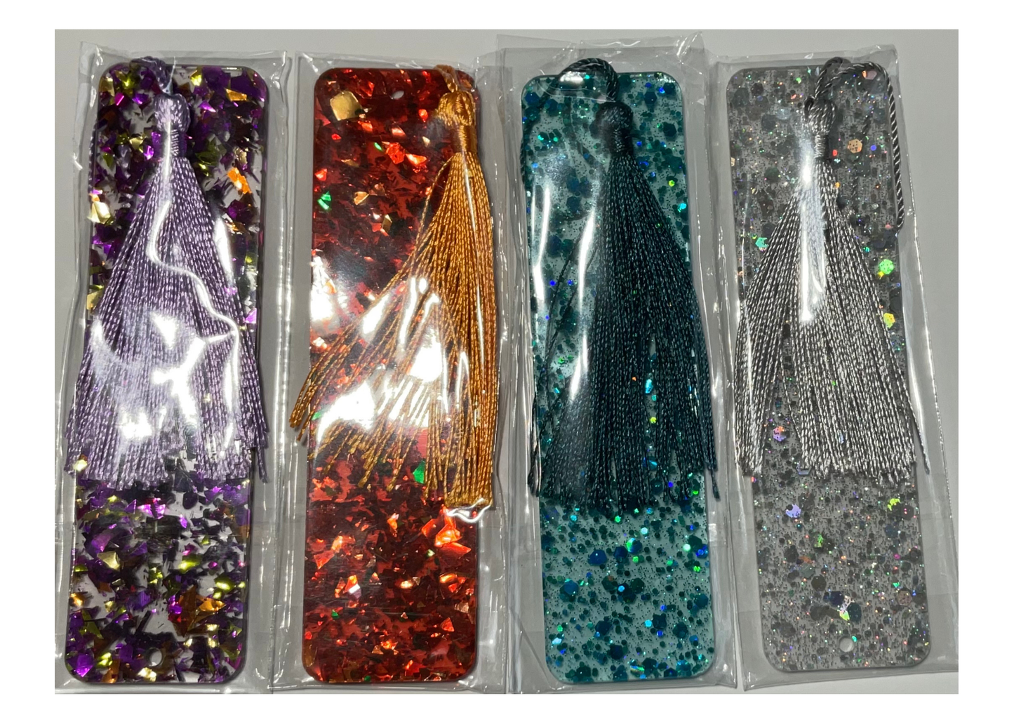 Acrylic Bookmarks - Chunky Glitter Design