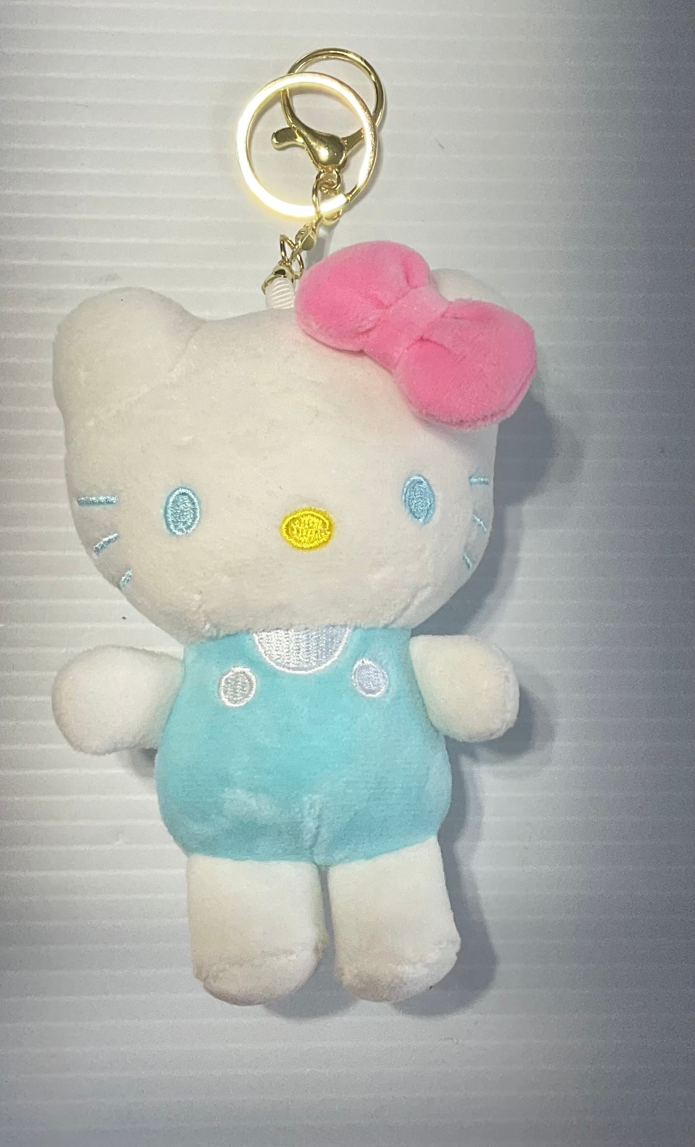 Light Blue Stuffed HK Keychain