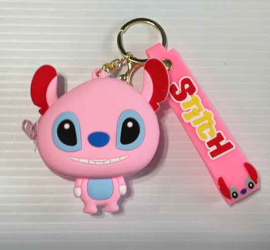 Silicone Coin Purse Keychain Wristlet