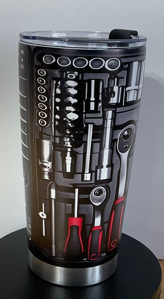 24oz Stainless Steel TOOLS Travel Tumbler