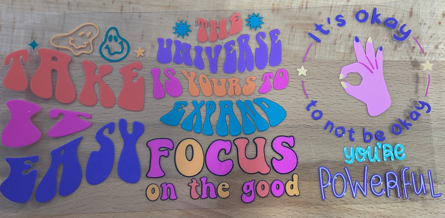 The Universe is Yours - UV DTF Tumbler Wrap