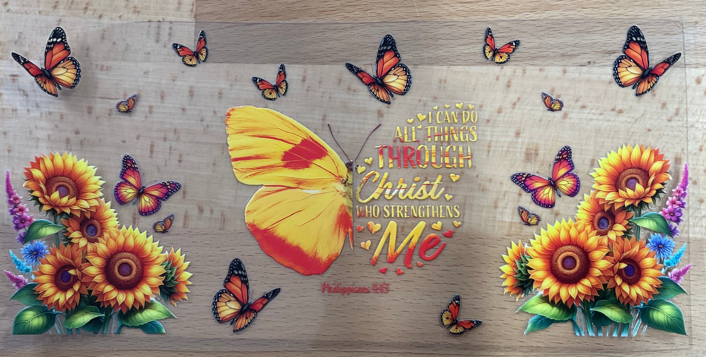 I can do all things - UV DTF Tumbler Wrap