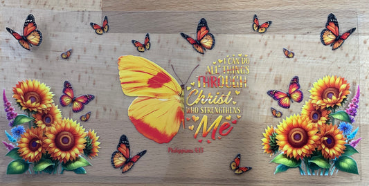 I can do all things - UV DTF Tumbler Wrap