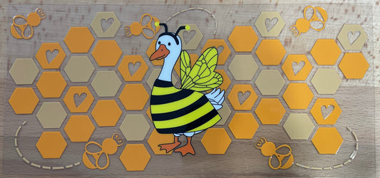 Goose Bee - UV DTF Tumbler Wrap