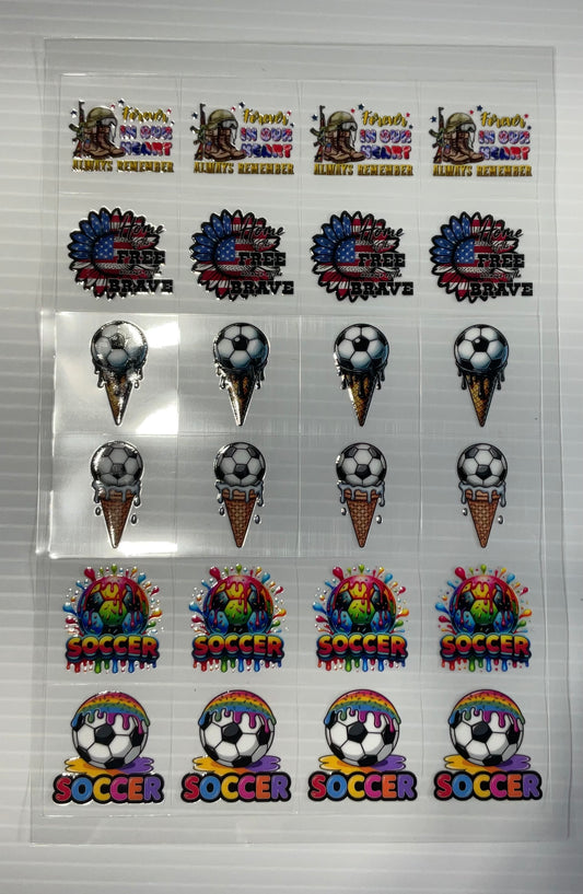 Soccer - UV DTF Kiss Cut