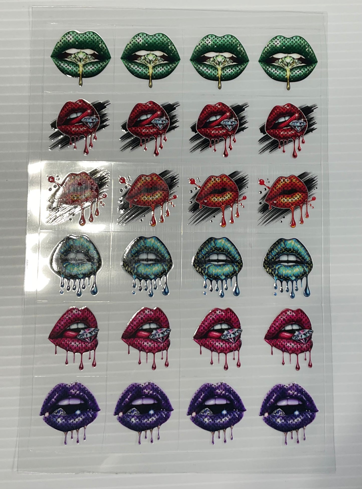 LV Lips - UV DTF Kiss Cut