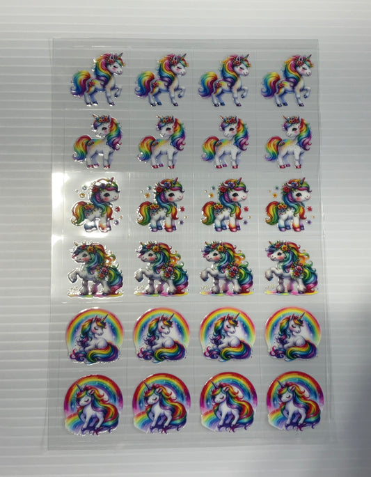 Unicorns - UV DTF Kiss Cut