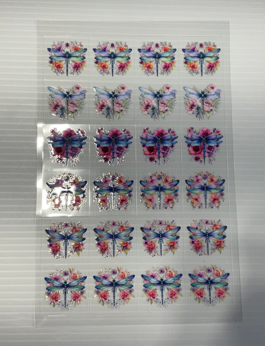 Dragonflies - UV DTF Kiss Cut