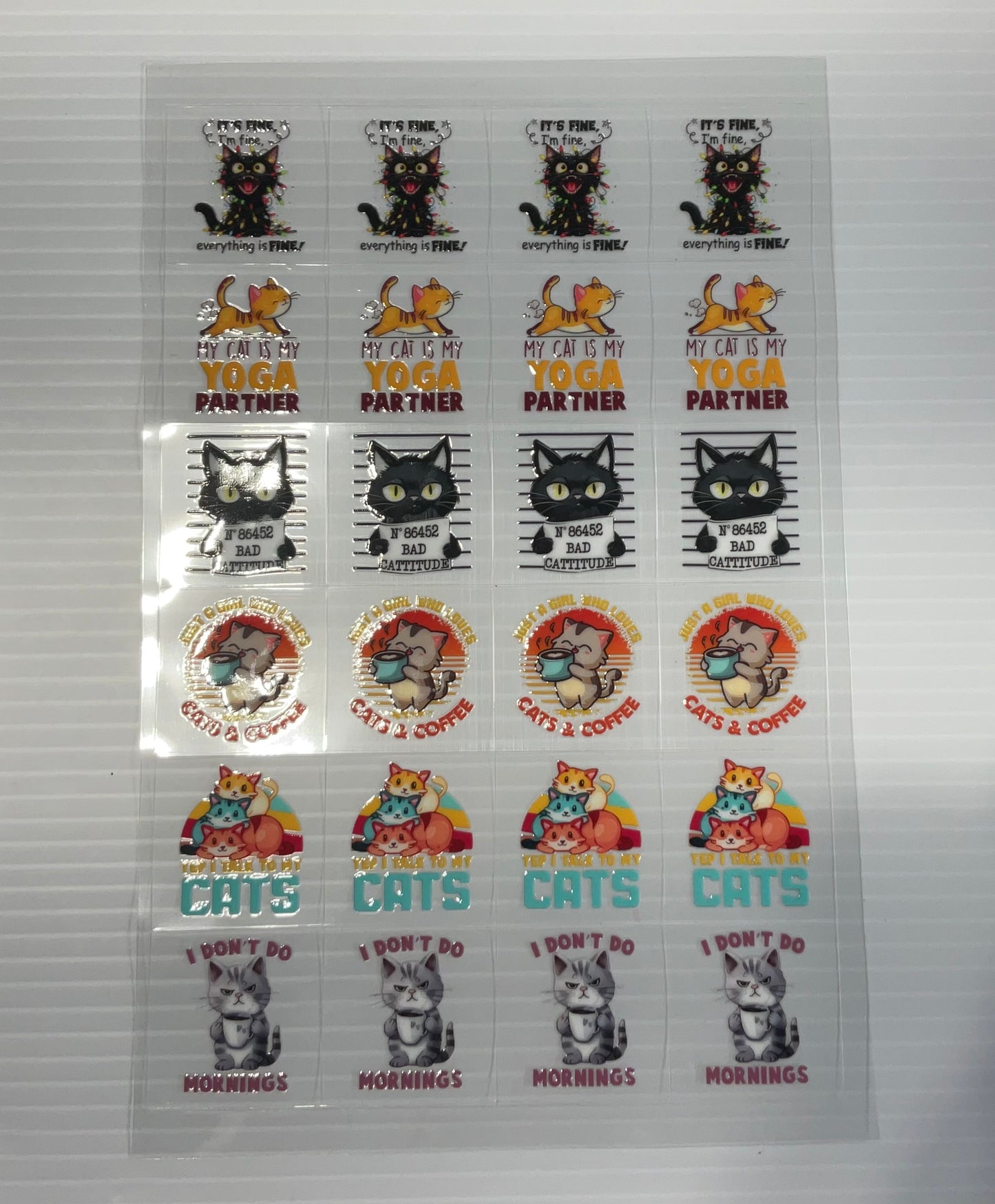 Sassy Cats - UV DTF Kiss Cut