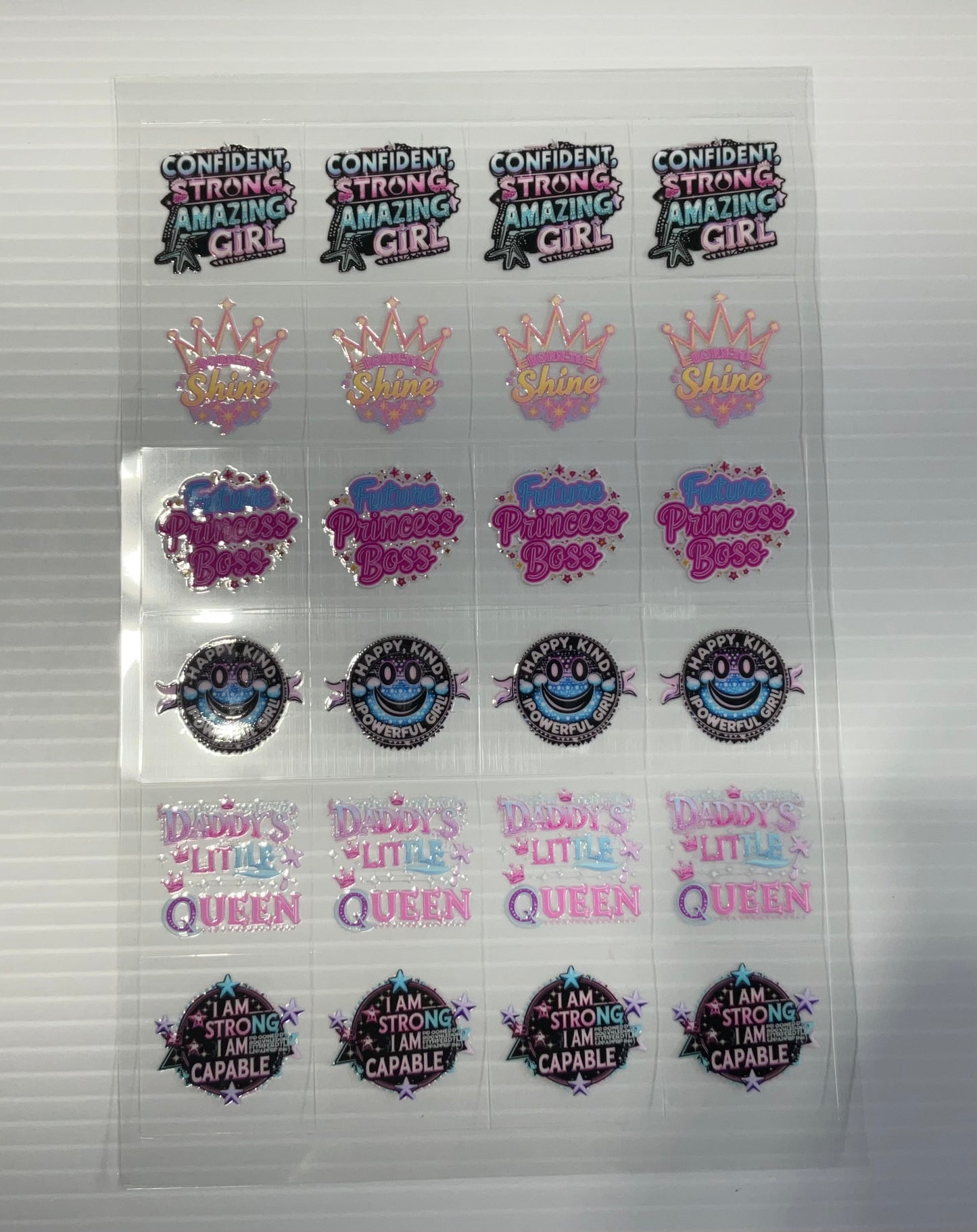 Positive Sayings - UV DTF Kiss Cut