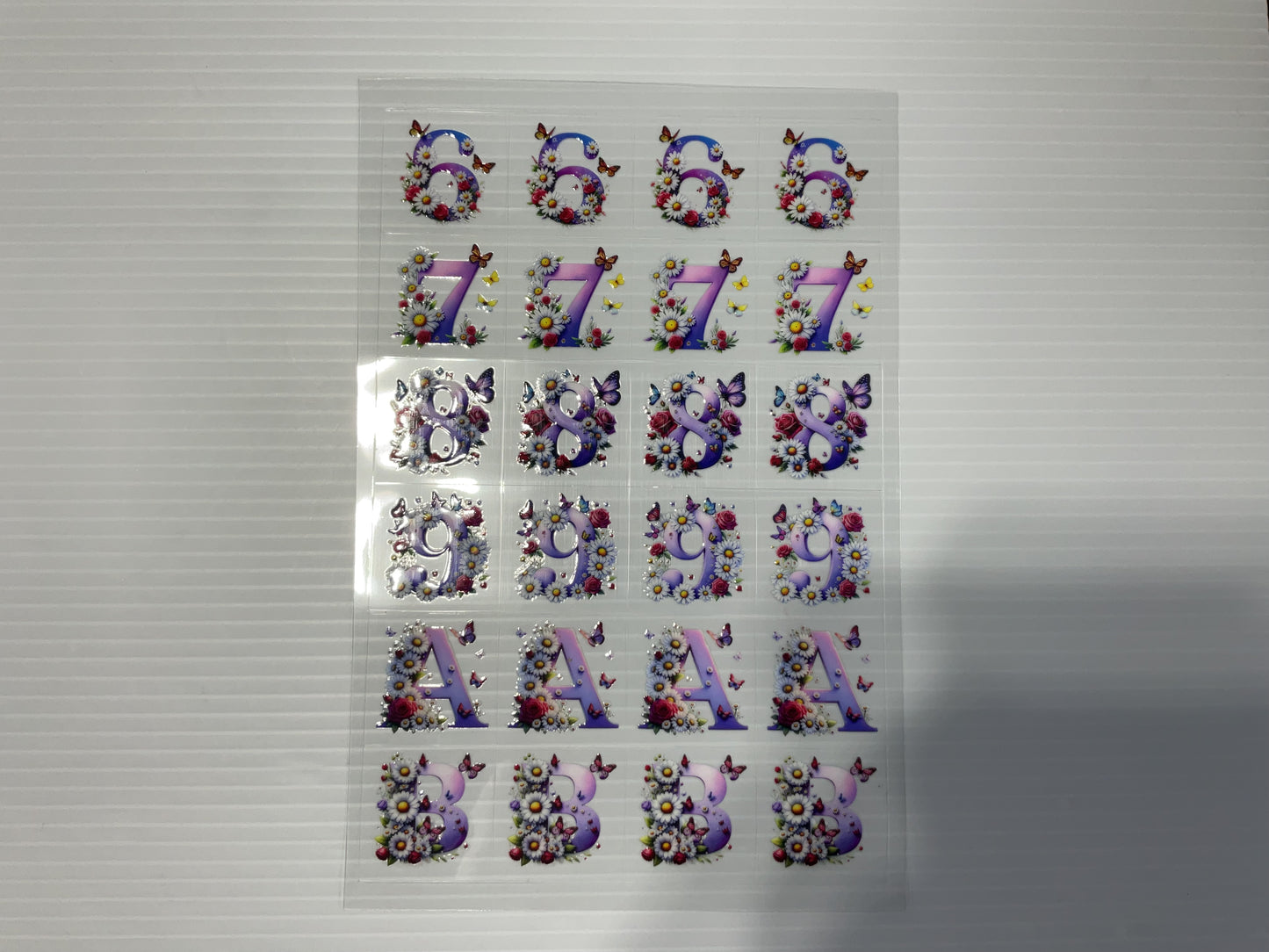 SET 0-9 A-Z - UV DTF Kiss Cut