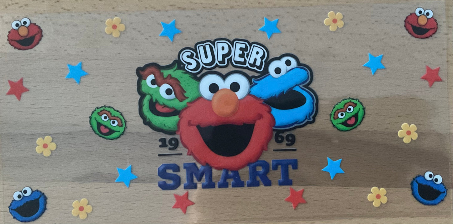 Sesame Street Super Smart - UV DTF Tumbler Wrap