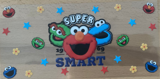 Sesame Street Super Smart - UV DTF Tumbler Wrap