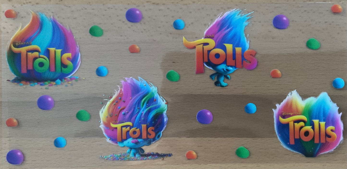 Trolls - UV DTF Tumbler Wrap