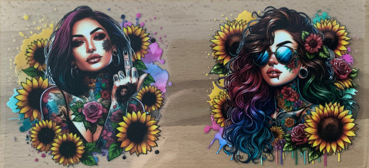 Tattoo Girls - UV DTF Tumbler Wrap
