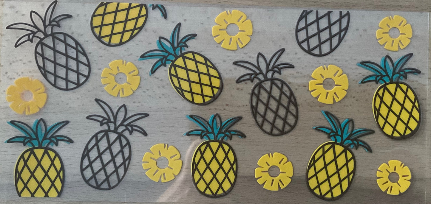 Pineapples - UV DTF Tumbler Wrap