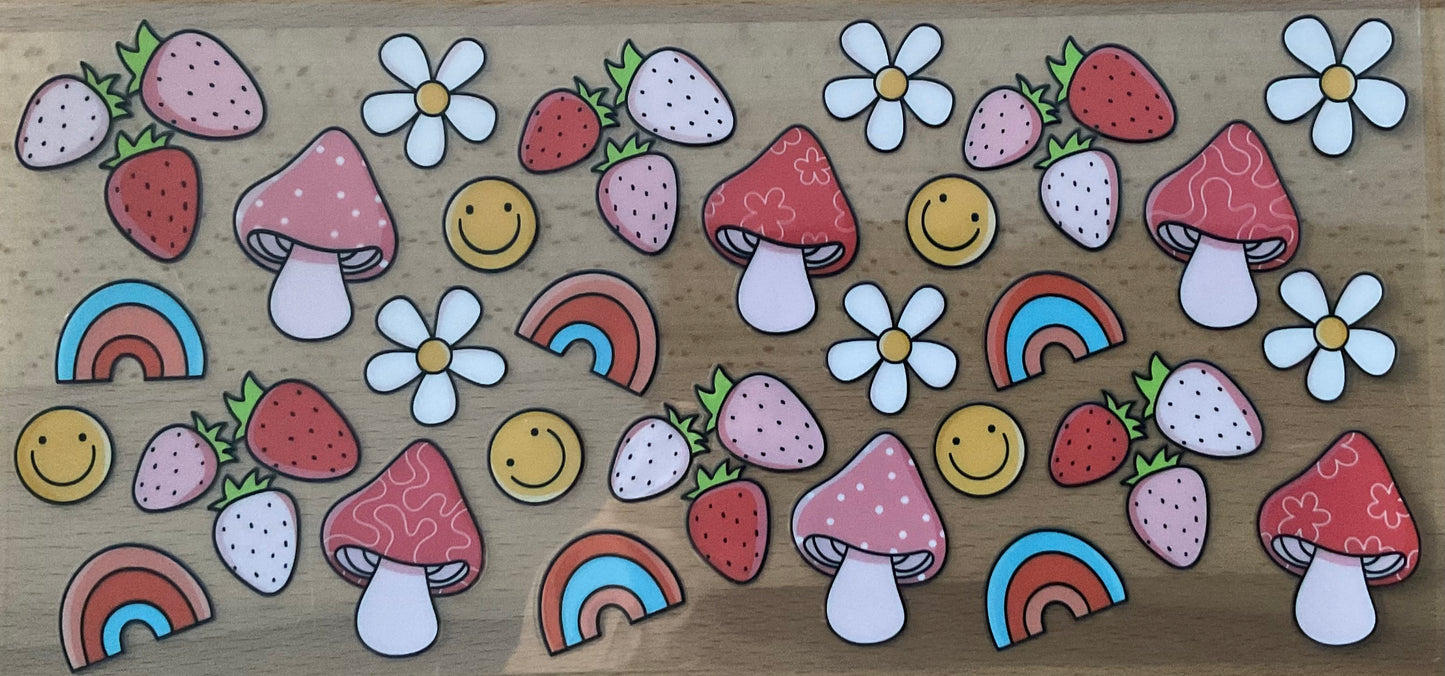 Mushrooms - UV DTF Tumbler Wrap
