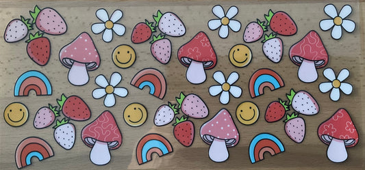 Mushrooms - UV DTF Tumbler Wrap