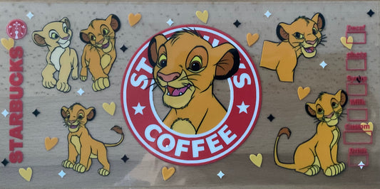 Lion Buck Coffee - UV DTF Tumbler Wrap