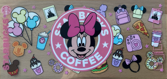 Mrs Mouse Buck Coffee - UV DTF Tumbler Wrap