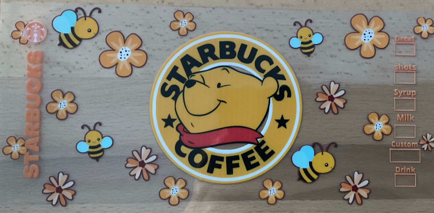 Bear Buck Coffee - UV DTF Tumbler Wrap
