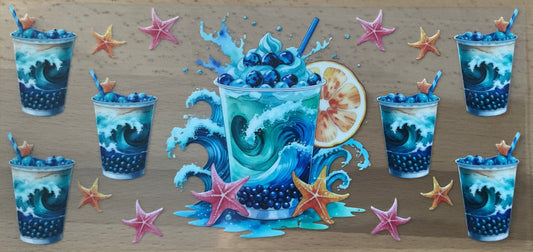 Blueberry Boba - UV DTF Tumbler Wrap