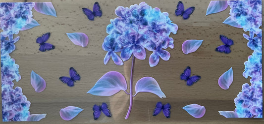 Purple Flower - UV DTF Tumbler Wrap