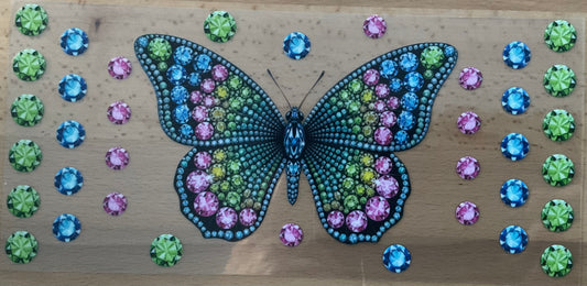 Gemstone Butterfly - UV DTF Tumbler Wrap