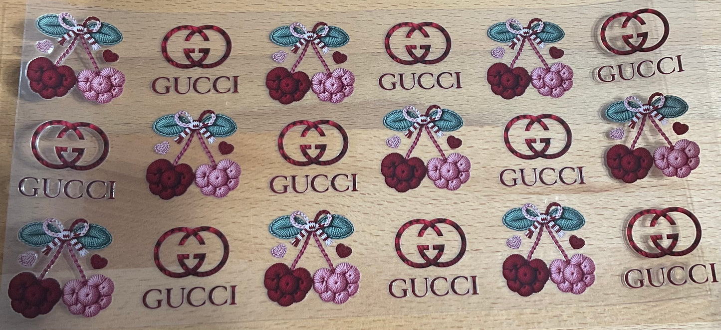 G Cherries - UV DTF Tumbler Wrap