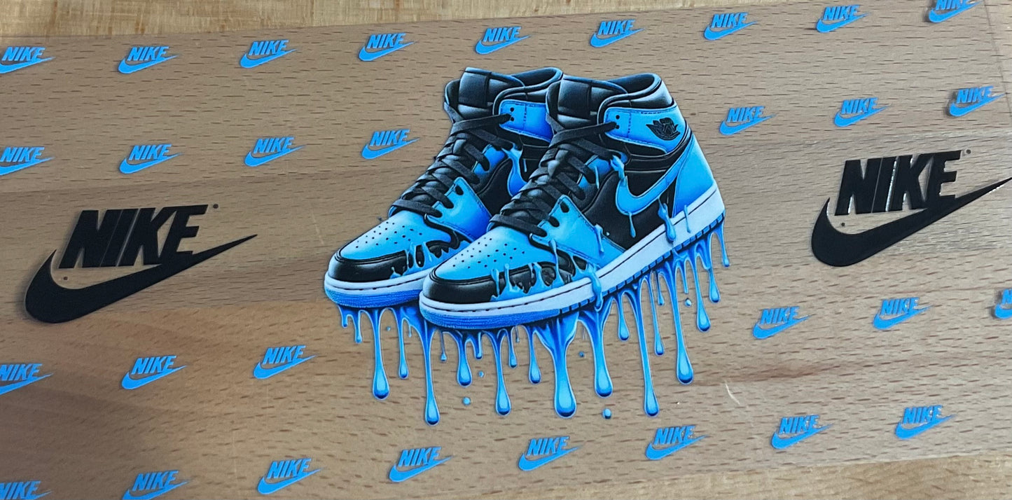 N Blue Shoes - UV DTF Tumbler Wrap