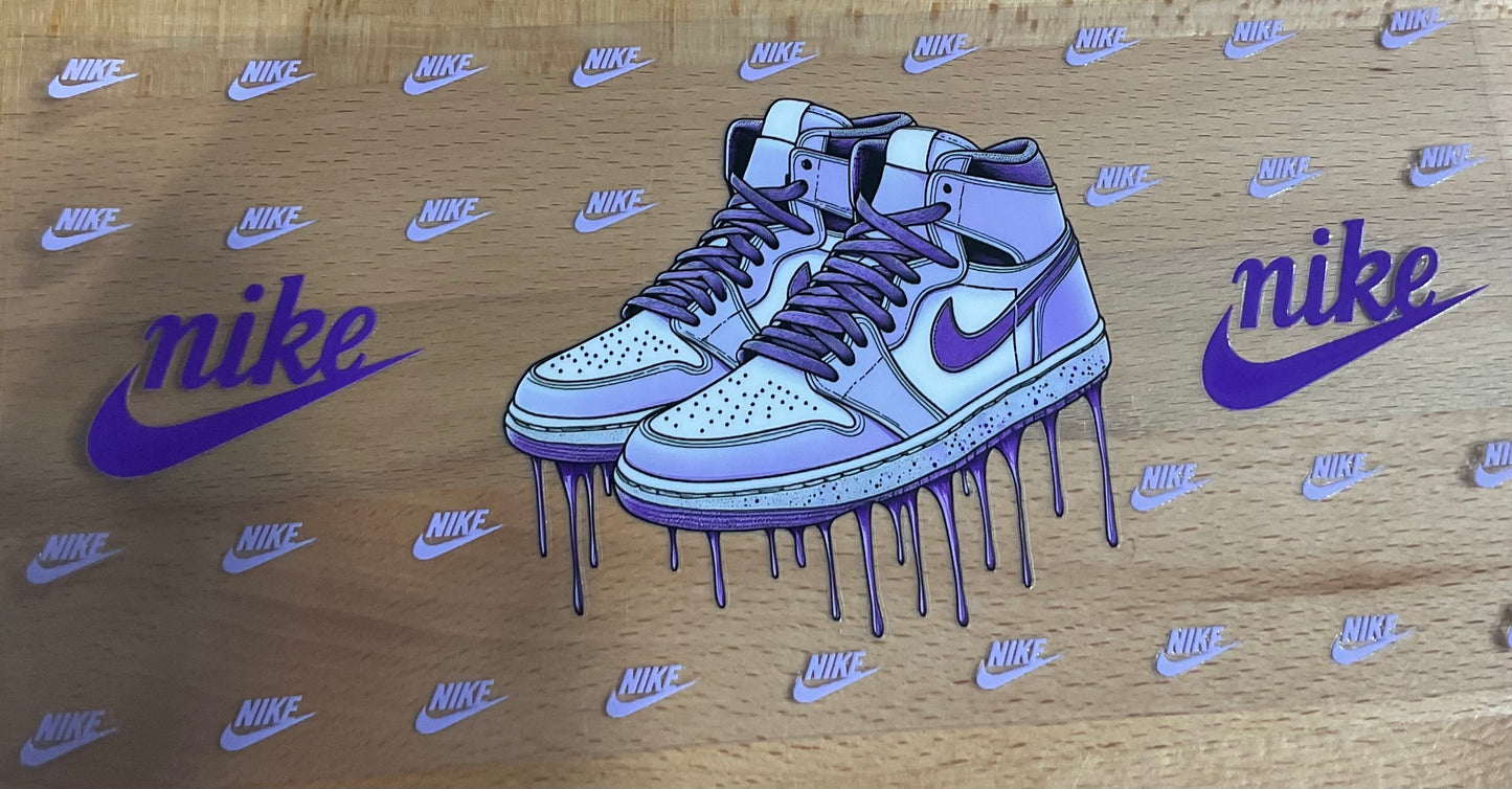 N Purple Shoes - UV DTF Tumbler Wrap