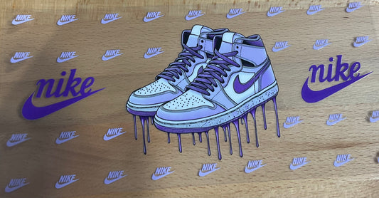 N Purple Shoes - UV DTF Tumbler Wrap