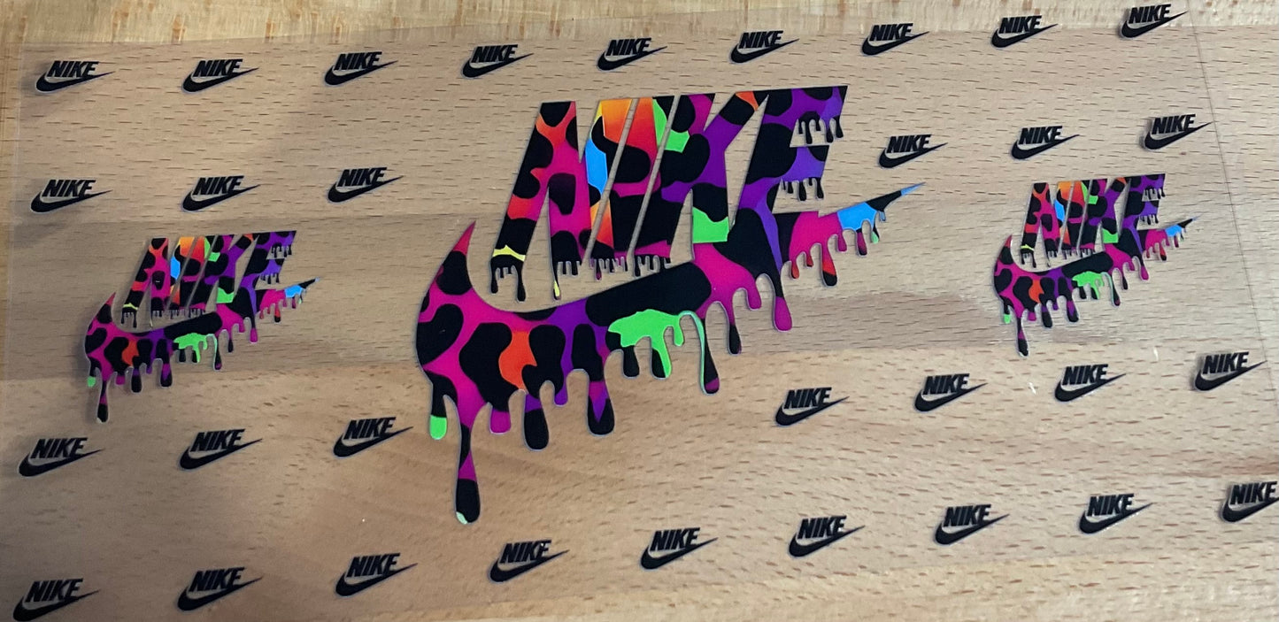 N Rainbow Leopard - UV DTF Tumbler Wrap