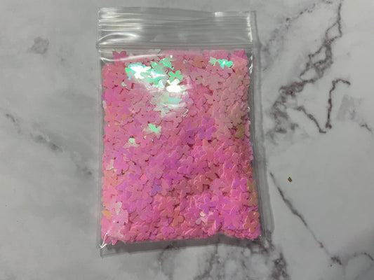 Pink Butterflies - Glitter Shapes