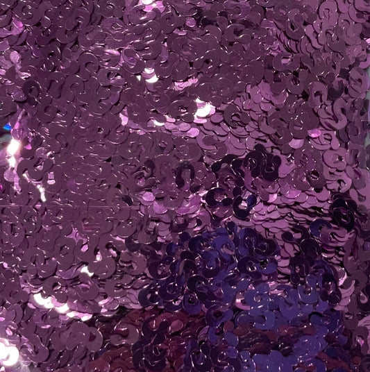 Leopard Spots Purple Metallic - Glitter Shapes