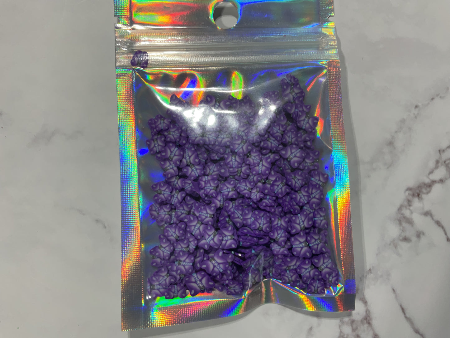 Purple Butterflies - Polymer Clay Shapes