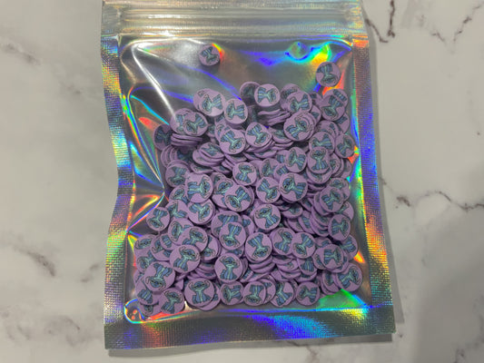 Stitch in Purple - Polymer Clay Shapes