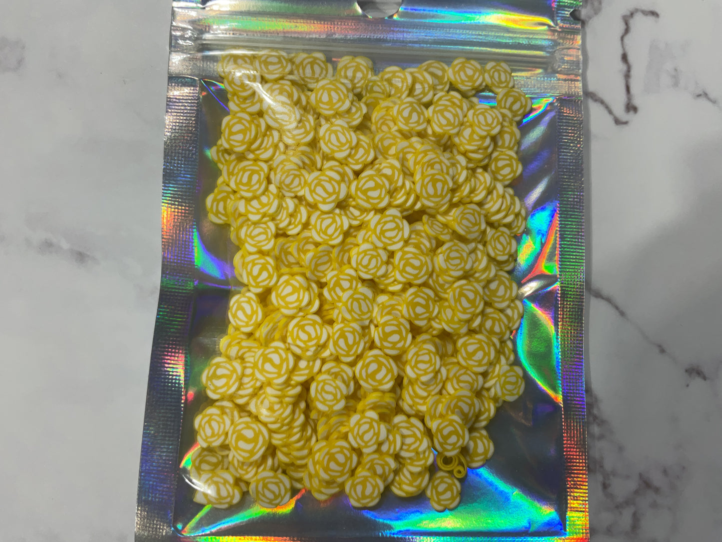 Yellow Roses - Polymer Clay Shapes