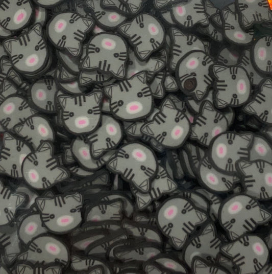 Grey Cats - Clay Shapes