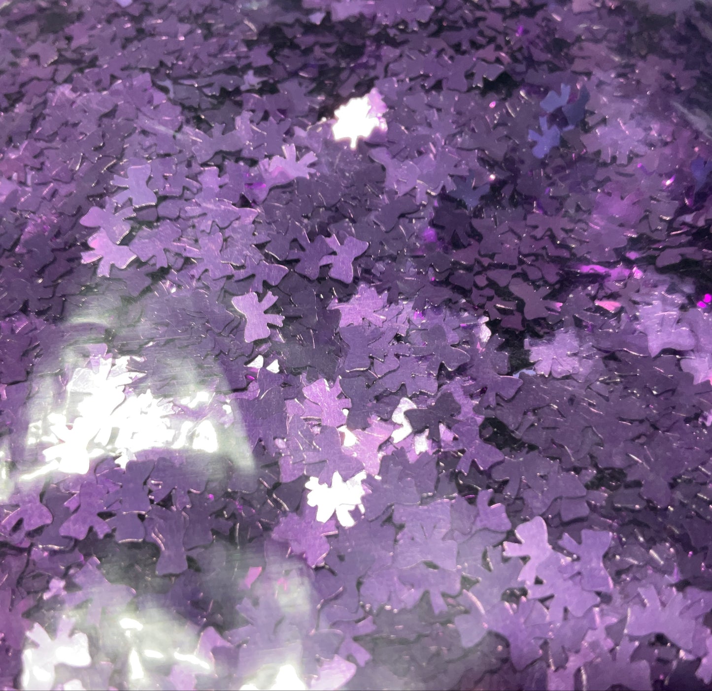 Purple Bows - Glitter Shapes