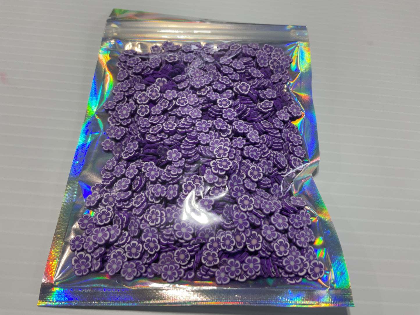 Purple Flowers - Clay Shapes