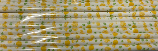 Lemon - 10” Straws