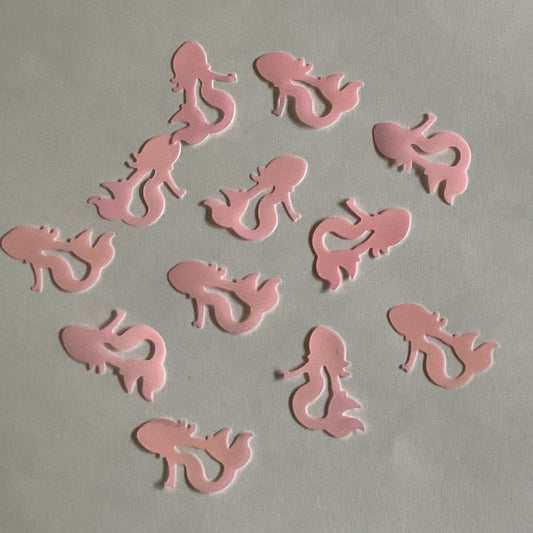 Mermaids Pink Full Body - Glitter Shapes