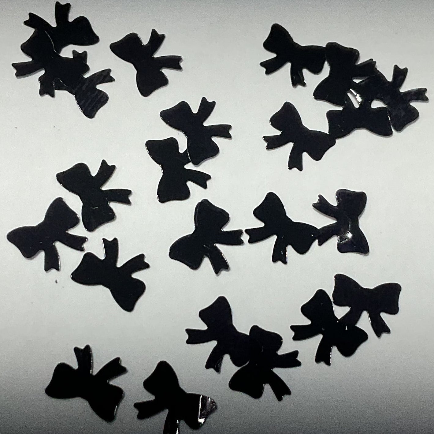 Black Bows - Glitter Shapes
