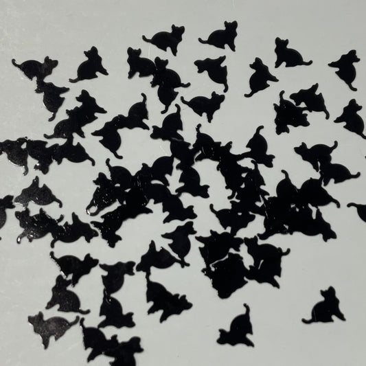 Black Cats - Glitter Shapes