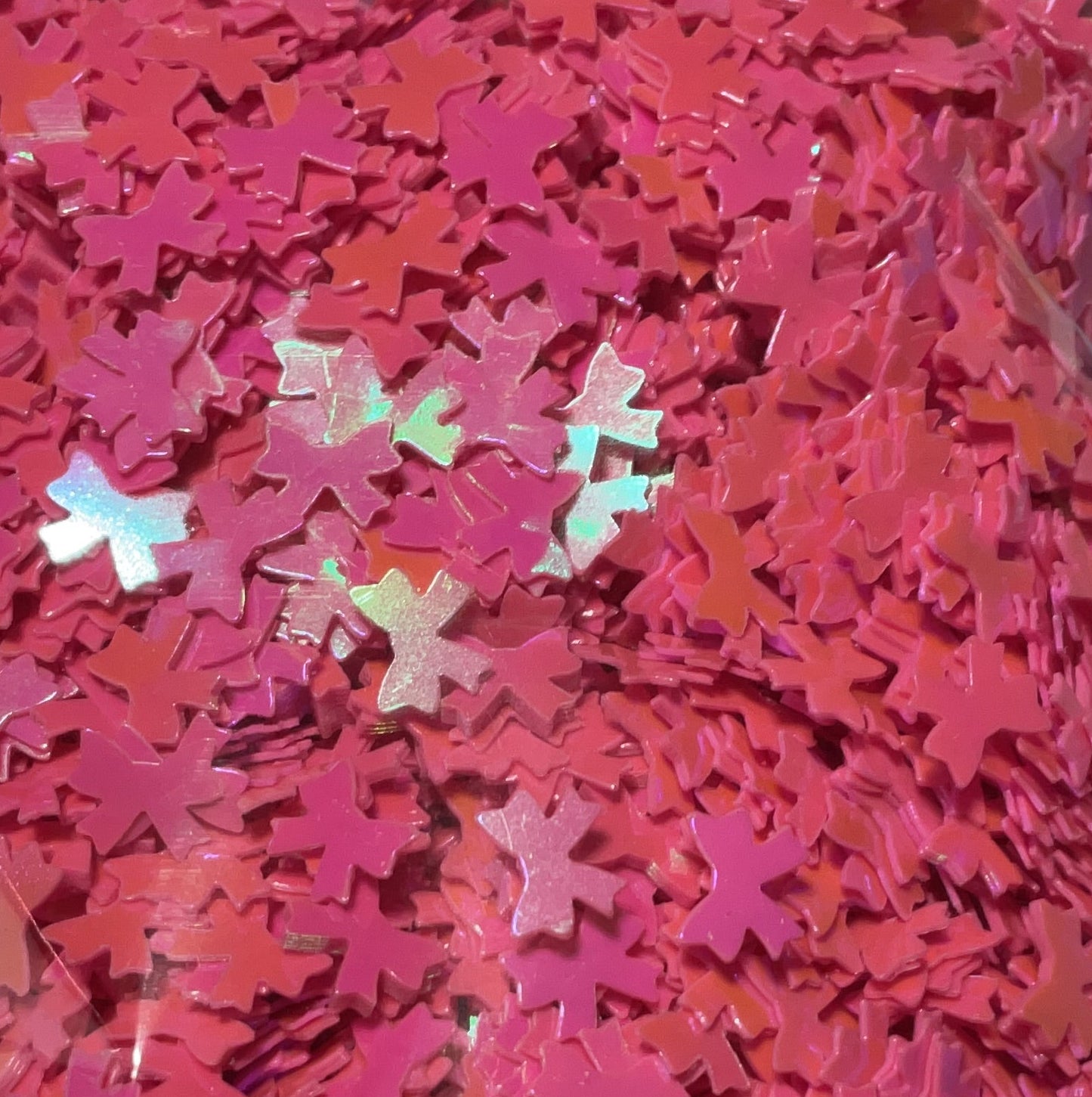 Pink Bows - Glitter Shapes