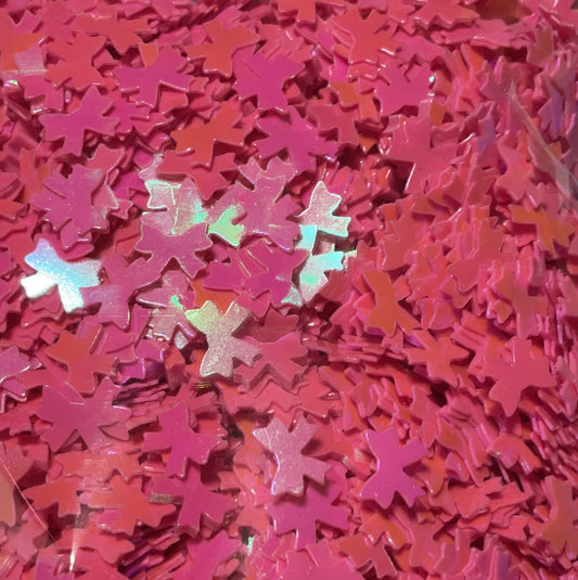 Pink Bows - Glitter Shapes