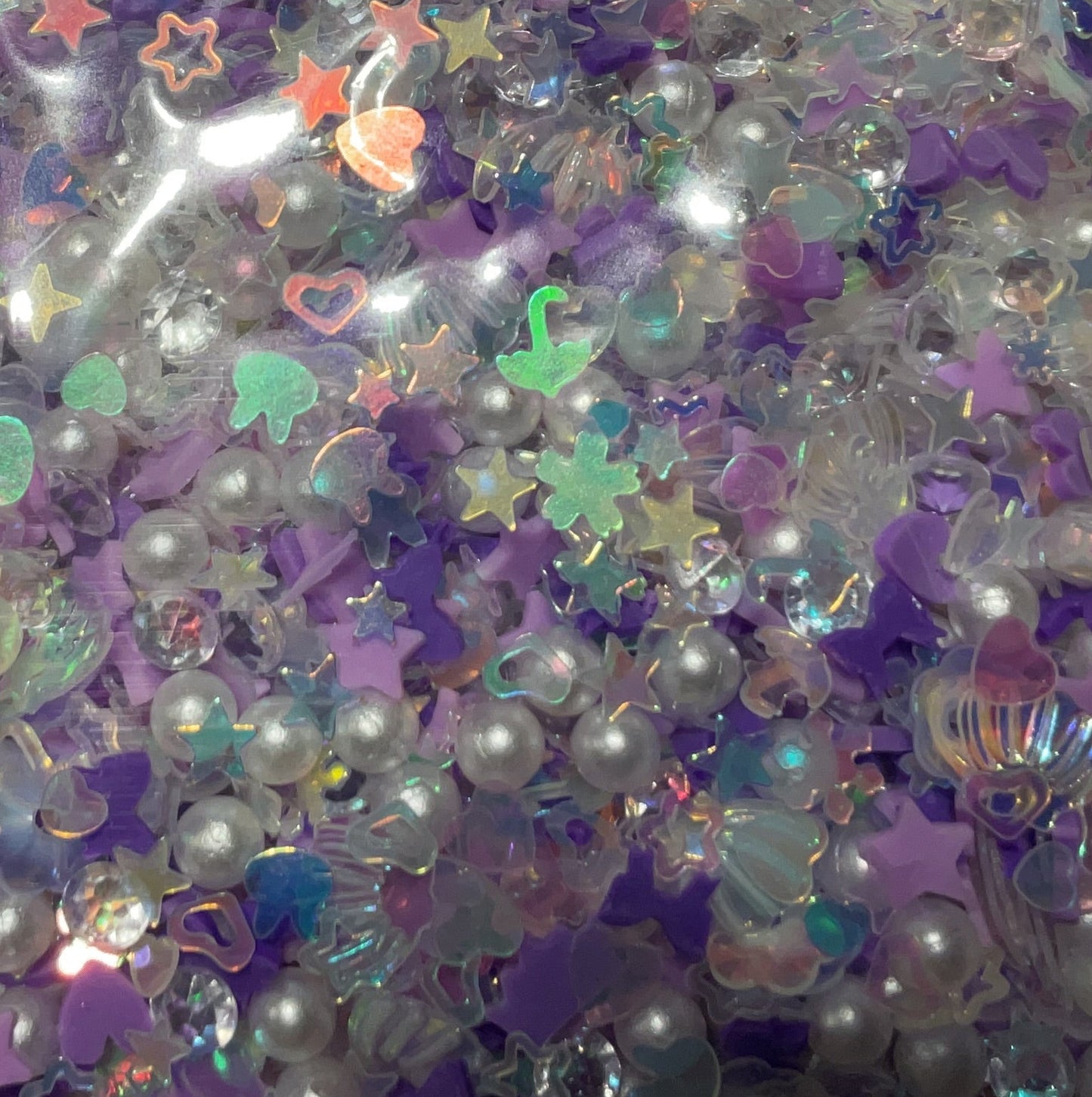 Purple Ocean Mix - Glitter Shapes