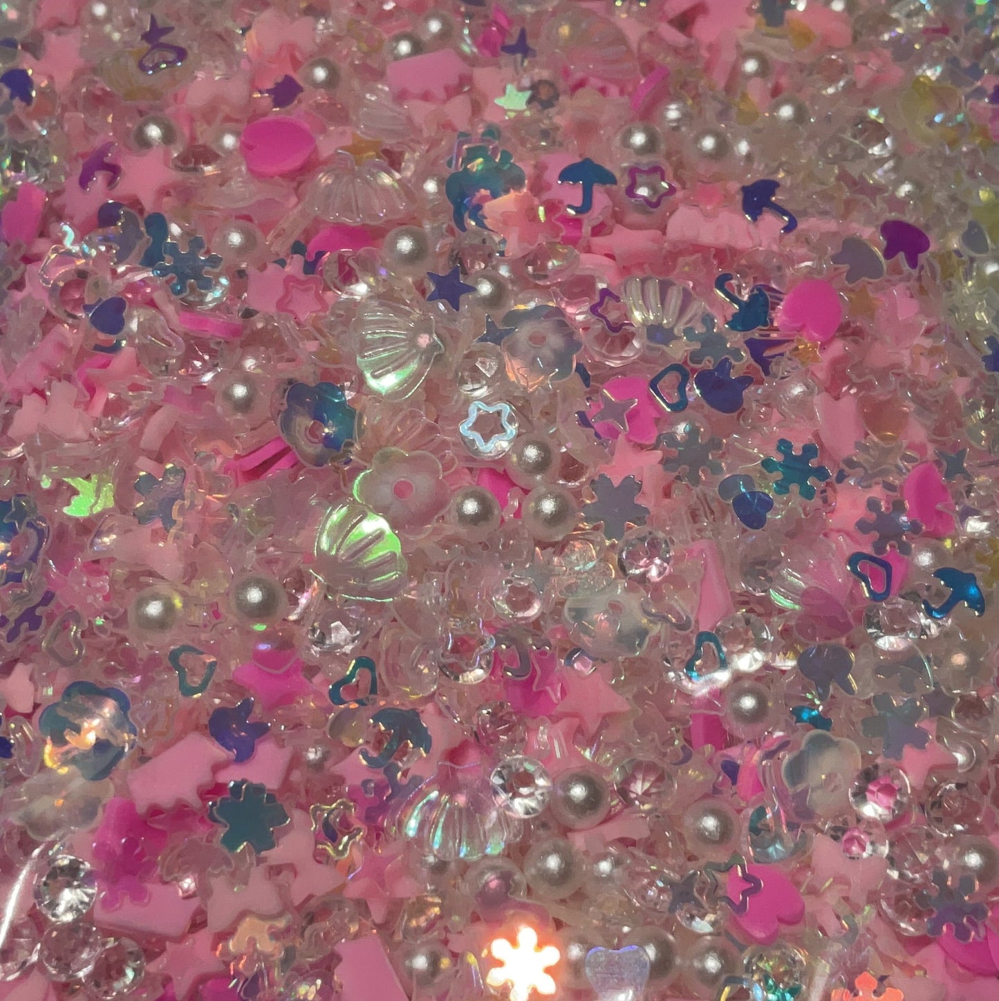 Pink Ocean Mix - Glitter Shapes