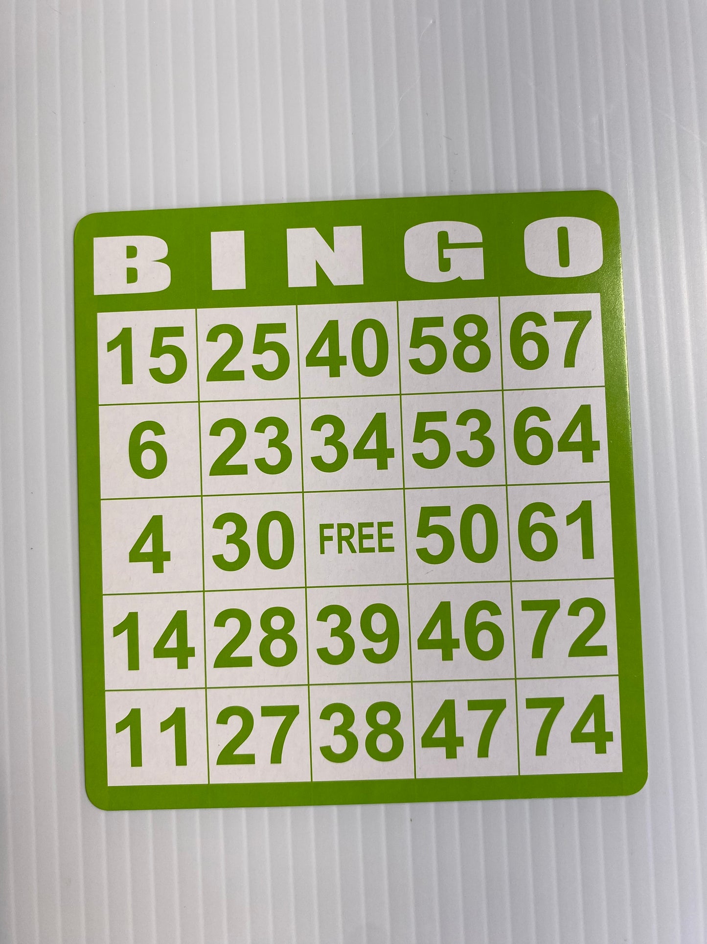 BINGO CARDS - 756573